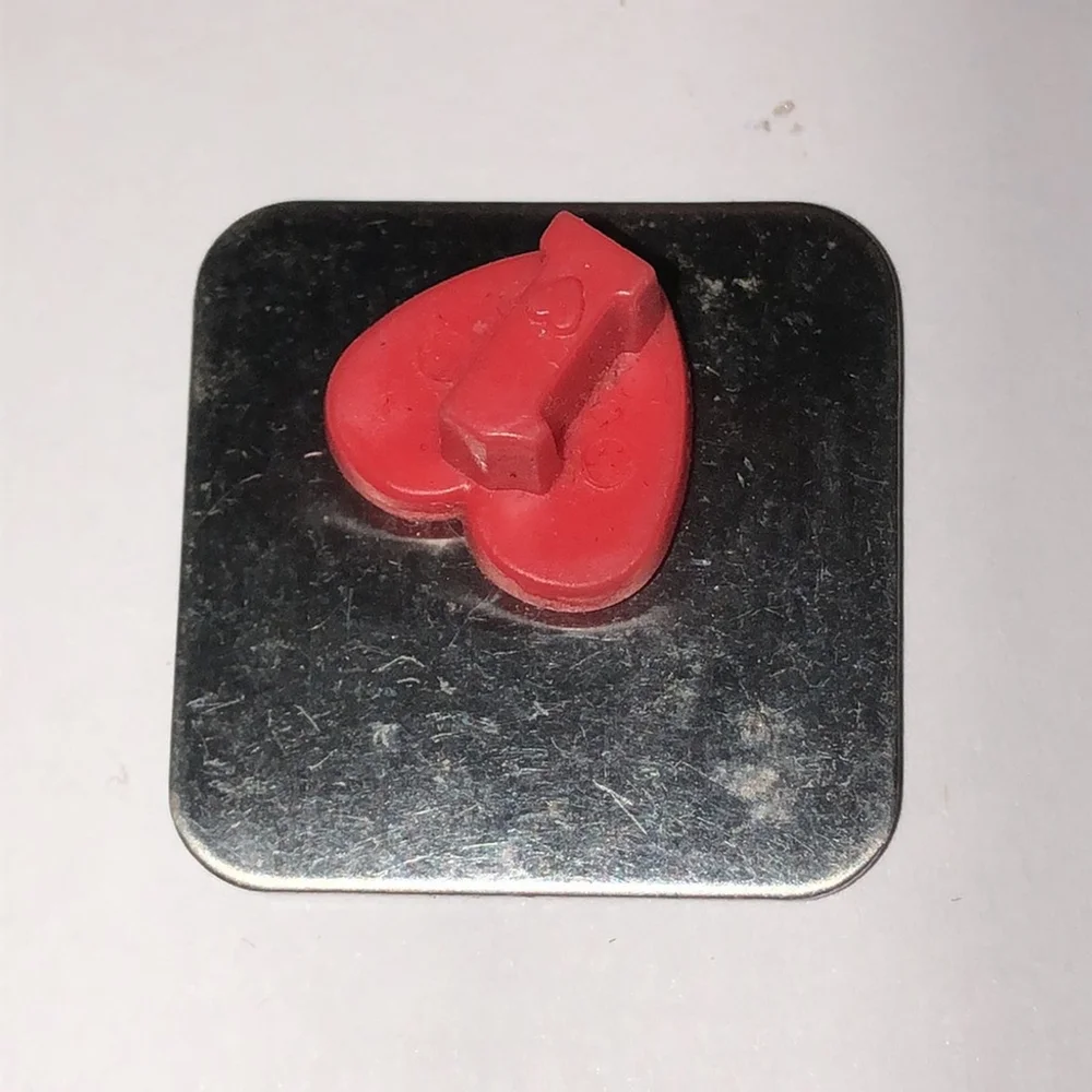 Heart Soul Red Blue Funky Y2K Boho Scatter Pin